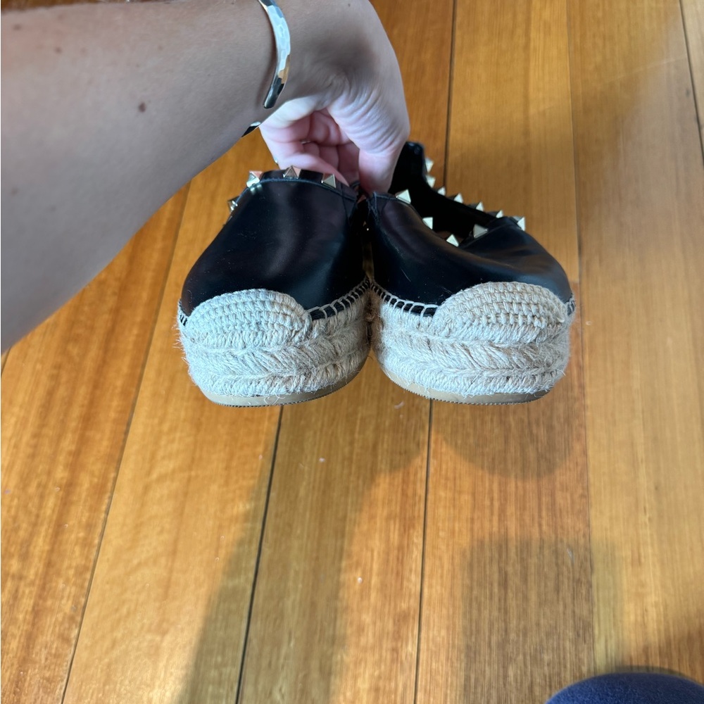 Steve Madden Black Studded Loafers - Picture 6 of 6